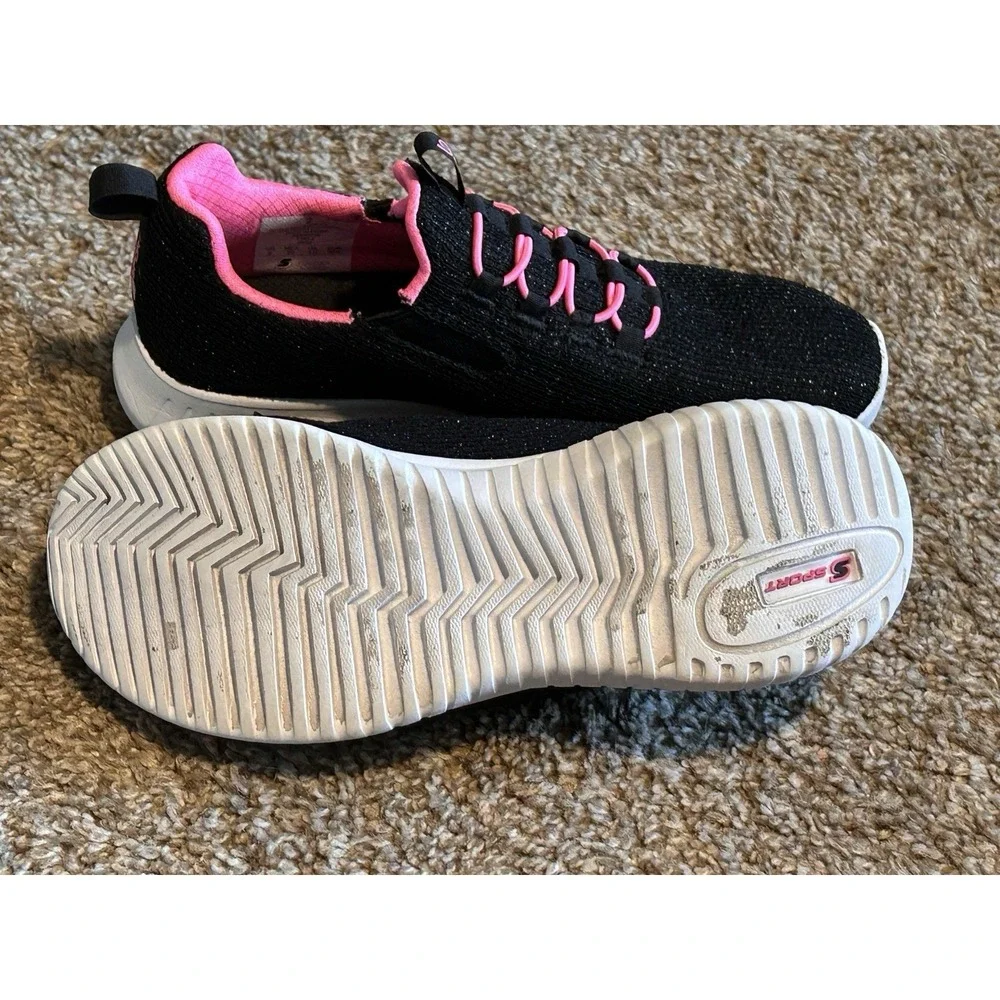 S Sport Skechers ADA Slip-On Sneakers Girls Sneakers Black Size 2 - Picture 5 of 6